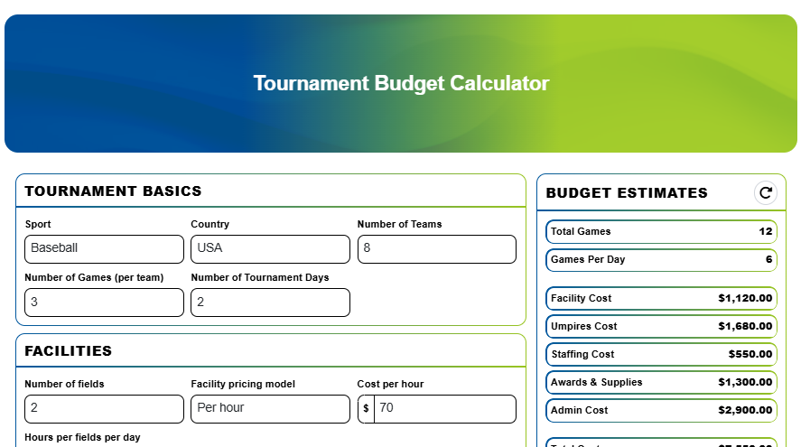 tournament calculator